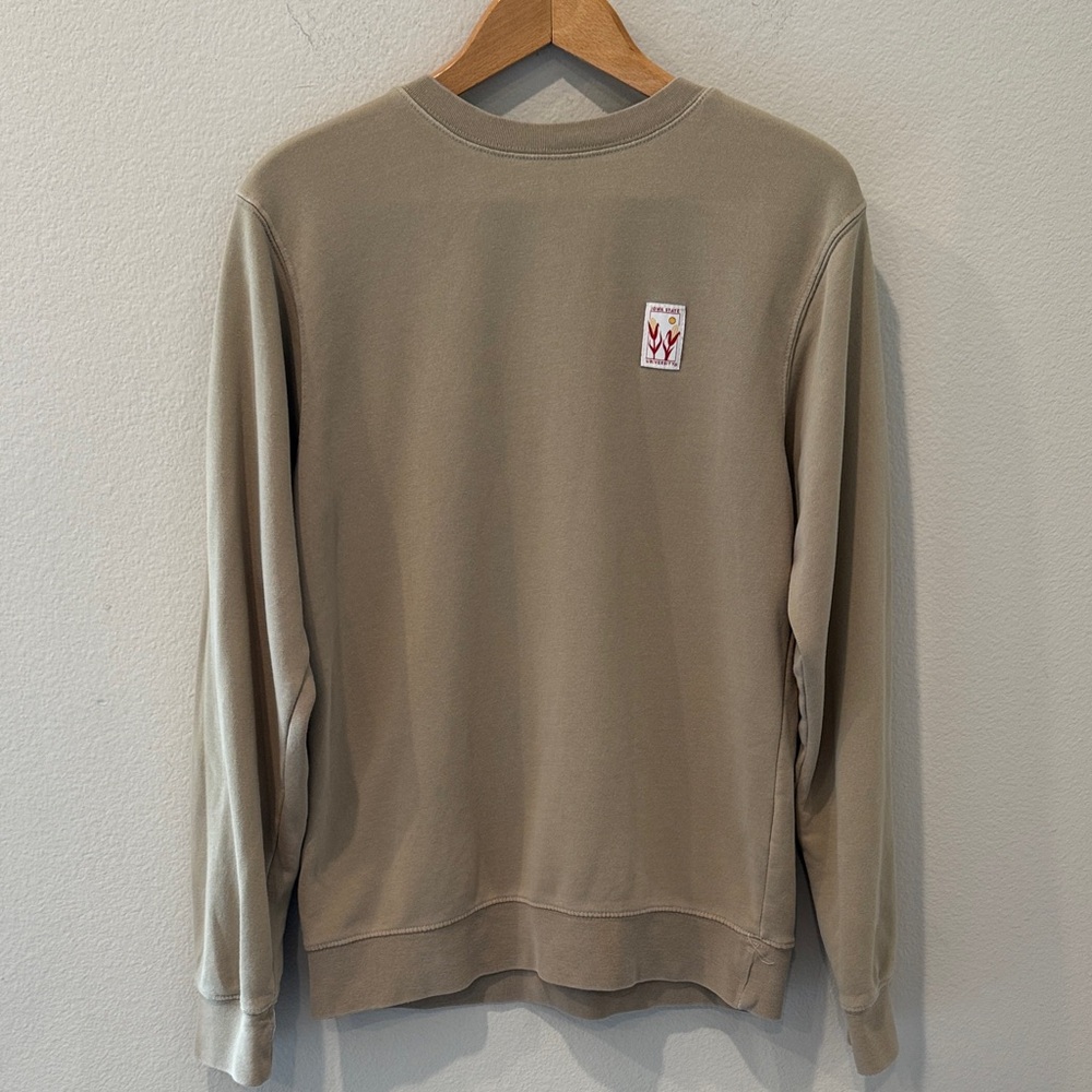 Iowa State Khaki Patch Tan Sweatshirt‎ Size Extra Small